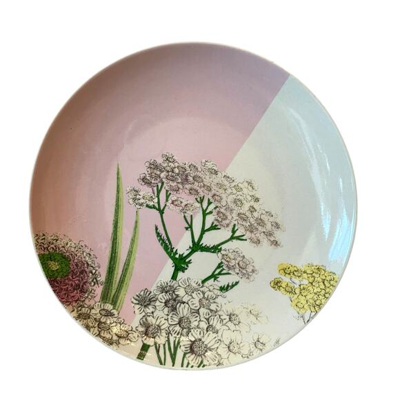 Set of 3 Bloomingville Floral Botanical 8.25" Appetizer Salad Plates - Picture 2 of 16